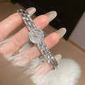 18K Gold Plated Copper Geometric Zircon Round Watch Style Bangle For Women view 4