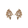 European American Alloy Rhinestone Rice Grain Wing Drop Earrings For Women Statement Jewelry view 5