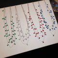 Light Luxury Copper Zircon Waterdrop Tassel Layered Choker Necklace For Women view 1