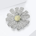 Alloy Rhinestone Daisy Dual Use Brooch With Garment Hook view 4