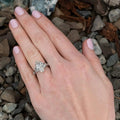 Niche Futuristic Minimal Marquise Zircon Ring For Women, Cool Transparent Style Jewelry view 3