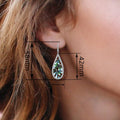 Simple Fashion Dragonfly Oil Painting Ear Cuffs With Hollow Zircon Dangle Earrings For Women view 4