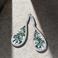 Simple Fashion Dragonfly Oil Painting Ear Cuffs With Hollow Zircon Dangle Earrings For Women view 3