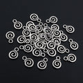 Alloy Small Swirl Circle Pendant For DIY Jewelry Accessories Necklace Bracelet Charm 0.3g view 3