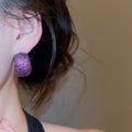 Vintage Copper Zircon C Shape Ear Cuff Earrings For Women, Geometric Round Light Luxury Jewelry view 4