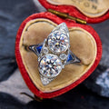 Tech Style Marquise Eye Ring For Women, Trendy Stackable Niche Fashion Jewelry For Export view 2