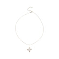 Korean Minimalist Copper Zircon Cross Pendant Sweater Necklace Elegant Light Luxury Collarbone Chain view 5
