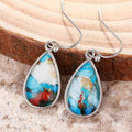 Vintage Water Drop Sticker Drop Earrings For Women, UV Coated Simple Fashion Design Jewelry view 2