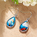Vintage Water Drop Sticker Drop Earrings For Women, UV Coated Simple Fashion Design Jewelry view 3