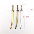 Matte Gold-Tone Banana Metal Charms for Jewelry and Craft Projects view 1