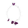 Old Money Style Rhinestone Crystal Fabric Flower Sweater Necklace For Elegant Vacation Looks view 5