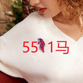 Alloy Horse Brooch Pin Two Way Animal Clothing Accessory view 1