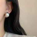 18K Gold Plated Copper Woven C-Shaped Clip-on Earrings Minimalist Light Luxury Geometric Jewelry view 4