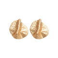 Irregular Geometric Pleated Texture Alloy Stud Earrings For Women European Style Fashion Jewelry view 5