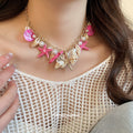 Light Luxury Shell Starfish Necklace For Women Beach Vacation Clavicle Chain Jewelry view 3