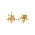 Vintage Hollow Flower Metal Hook Drop Earrings For Women, Light Luxury Niche Style view 5