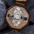 Trendy Futuristic Electroplated Metal Ring For Women Light Luxury Street Style Accessory view 2