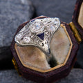 Trendy Futuristic Electroplated Metal Ring For Women Light Luxury Street Style Accessory view 3