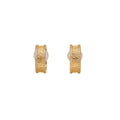 18K Gold Plated Copper Zircon Round Hoop Clip-on Earrings Minimalist Light Luxury Jewelry For Women view 5
