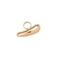 European American Smooth Metal Waterdrop Statement Ring For Women view 5