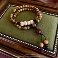 Ethnic Style Sandalwood Bodhi Double Layer Beaded Bracelet For Women Retro Chinese Round Bead Jewelry view 1