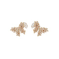 18K Gold Plated Copper Zircon Butterfly Clip-on Earrings For Women Minimalist Sweet Ear Cuffs view 5