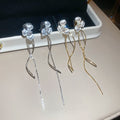 18K Gold Plated Copper Zircon Enamel Flower Clip-on Earrings Minimalist Light Luxury Daily Wear view 2