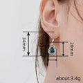 Simple Fashion Waterdrop Lace Hoop Earrings, UV Resin Sticker Dangle Jewelry For Women view 4