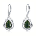 Simple Fashion Waterdrop Lace Hoop Earrings, UV Resin Sticker Dangle Jewelry For Women view 1