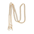 Light Luxury Copper Metal Mesh Hollow Round Geometric Sweater Necklace For Women view 5