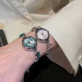 Iron Rhinestone Five Point Star Watch Bangle French Light Luxury Fashion Bracelet view 3