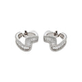 18K Gold Plated Zircon Twisted Geometric Metal Clip-on Earrings for Women view 5