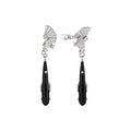 New Chinese Style Alloy Zircon Enamel Teardrop Clip-on Earrings Vintage Ethnic No Piercing Jewelry view 5