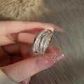 Zircon Multilayer Open Ring For Women view 1