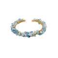 Light Luxury Crystal Zircon Heart Butterfly Beaded Bangle Elegant Niche Women's Jewelry view 5