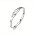Minimalist Metal Moon And Sun Lunar Eclipse Ring, Korean Versatile Commuter Accessory For Women view 6