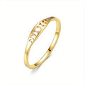 Minimalist Metal Moon And Sun Lunar Eclipse Ring, Korean Versatile Commuter Accessory For Women view 5