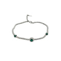 French Minimalist Copper Zircon Geometric Circle Bangle Light Luxury Fashion Jewelry For Women view 5