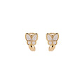 18K Gold Plated Mother Of Pearl Butterfly Pearl Clip-on Earrings Vintage Sweet Elegant Jewelry view 5