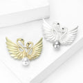Alloy Pearl Swan Brooch Pin For Clothing Scarves And Sweaters view 3