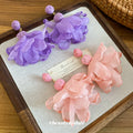 Beach Resort Style Fabric Geometric Flower Stud Earrings Light Luxury Sweet Fashion Jewelry view 2
