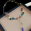 Vintage Resin Triangle Geometric Pendant Sweater Necklace Retro Ethnic Statement Jewelry view 2