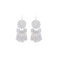 Miao Silver Long Tassel Ethnic Earrings New Light Luxury Minority Style Fashion Ear Jewelry view 4