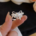 Zircon Bow Open Ring For Women view 2
