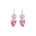 Sweet Pastoral Rhinestone Resin Flower Strawberry Drop Earrings For Women view 5