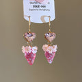 Sweet Pastoral Rhinestone Resin Flower Strawberry Drop Earrings For Women view 2