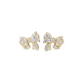 Light Luxury Copper Zircon Bow Stud Earrings For Women, Minimalist Elegant Fashion Jewelry view 5