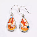 European American Vintage Hong Kong Style Sticker Drop Earrings For Women, Vacation Party Maillard Jewelry view 5