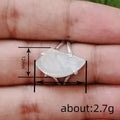 Four Prong Faux Jade Transparent Irregular Geometric Ring For Women, Elegant Jewelry view 4