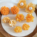 Fashion OL Floral Faux Pearl Silver Needle Stud Earrings Jewelry Set For Women view 1